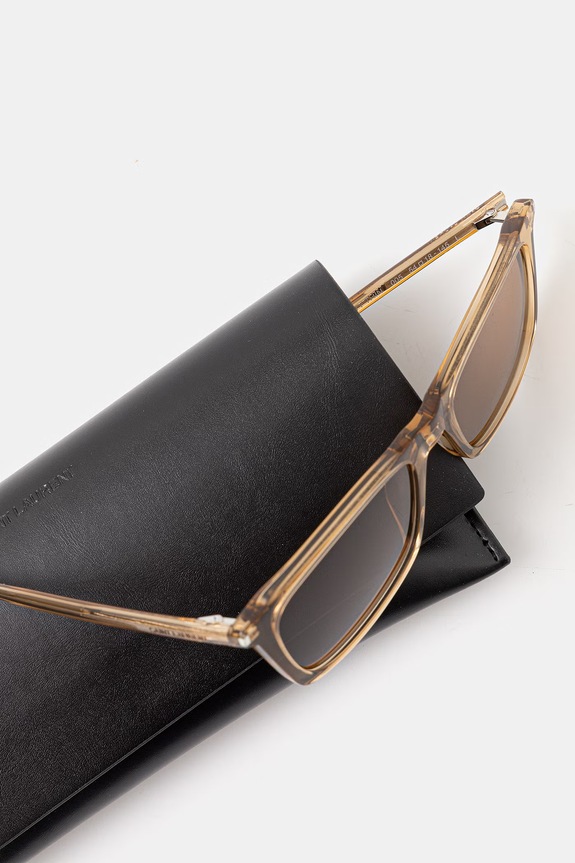 Saint Laurent okulary przeciwsłoneczne SL.890.BETTY.THIN brązowy