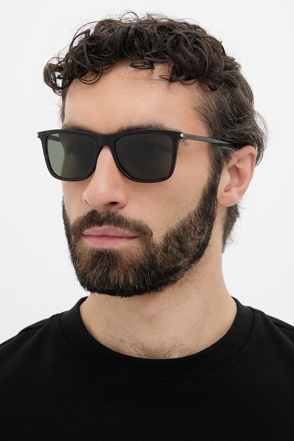 Saint Laurent okulary przeciwsłoneczne kwadratowe SL.895 brązowy AA00