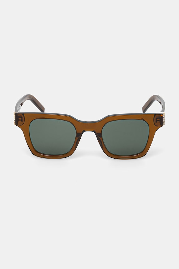 Saint Laurent okulary przeciwsłoneczne kwadratowe brązowy SL.M157