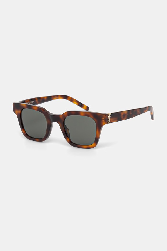 Saint Laurent okulary przeciwsłoneczne kwadratowe brązowy SL.M157