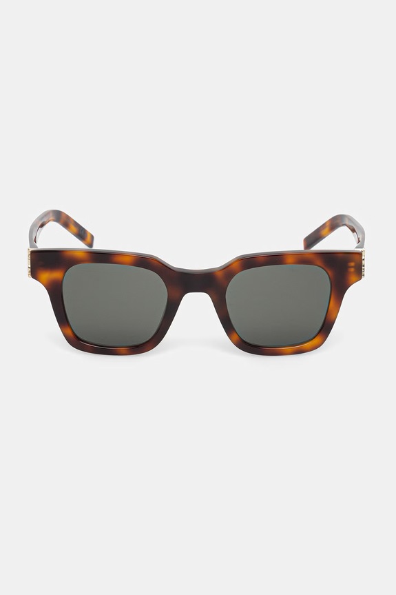 Saint Laurent okulary przeciwsłoneczne kwadratowe brązowy SL.M157