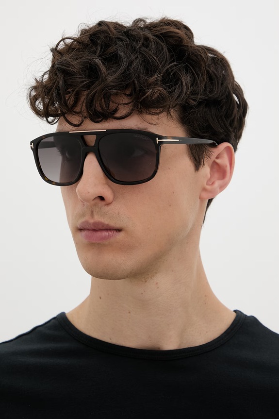 Tom Ford okulary przeciwsłoneczne pilotki Brianna FT1338.5852K brązowy AA00