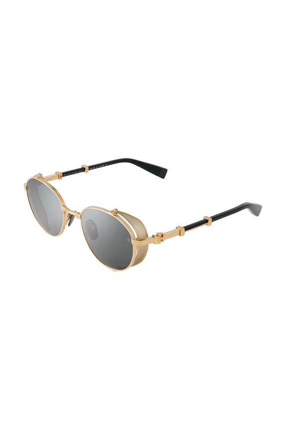 Balmain okulary przeciwsłoneczne okrągłe BRIGADE - I czarny BPS.110A