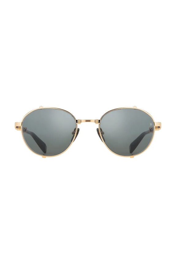 Balmain okulary przeciwsłoneczne okrągłe BRIGADE - I BPS.110A czarny AA00