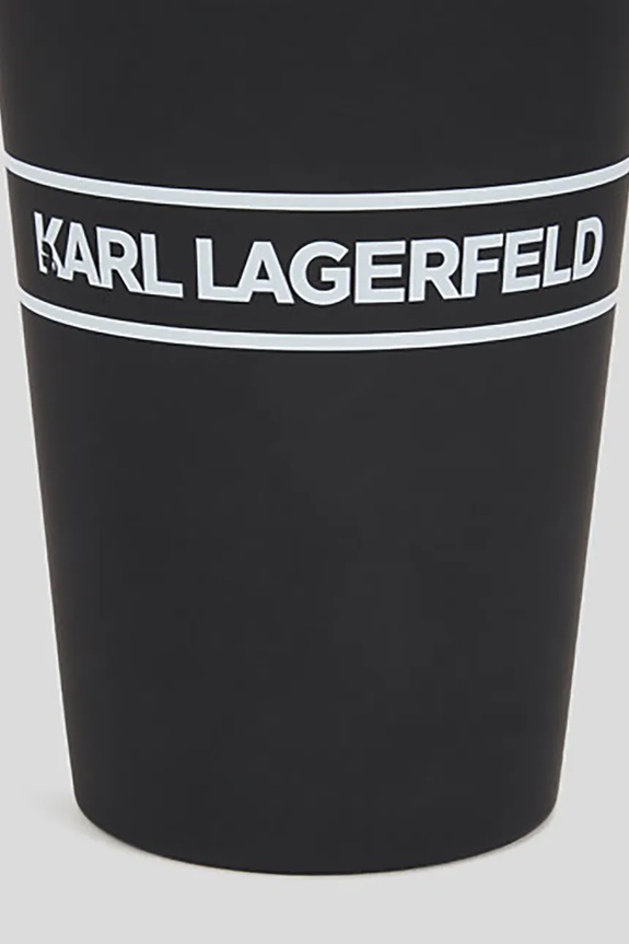 Življenjski slog Skodelica s slamico Karl Lagerfeld Essential To Go A1M42033 črna