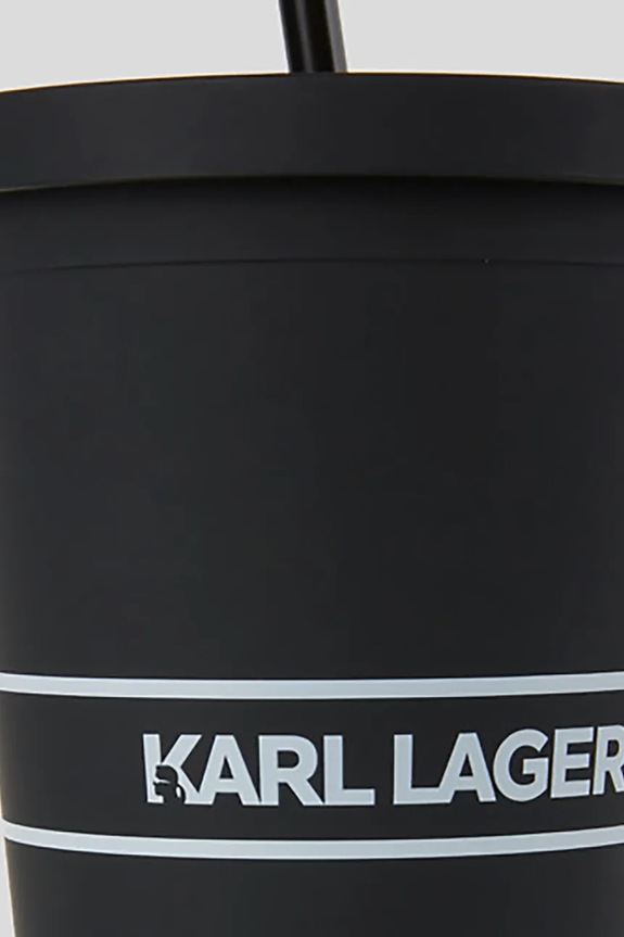 Življenjski slog Skodelica s slamico Karl Lagerfeld Essential To Go A1W42017 črna