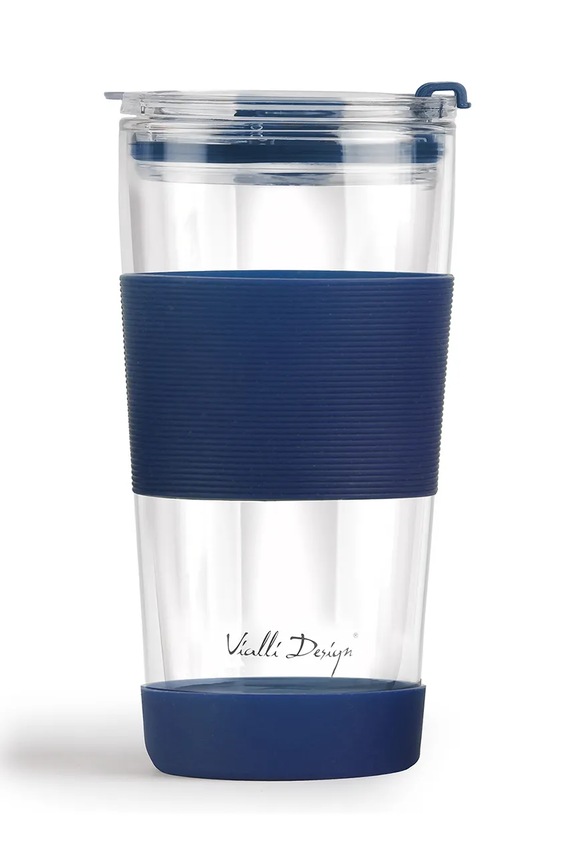 Accesorii Vialli Design cană termică cu pai Fuori 600 ml 30381 multicolor