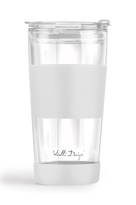 Termo vrč s slamico Vialli Design Fuori 600 ml 30404 pisana AA00