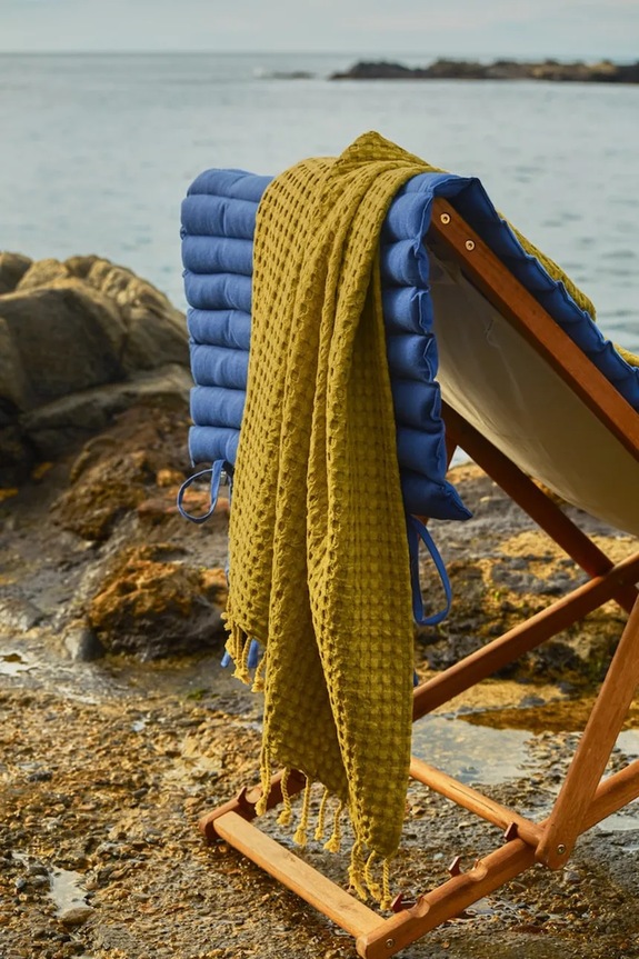 Πετσέτα παραλίας Calma House Ola 100 x 180 cm πράσινο OLA.100.VER