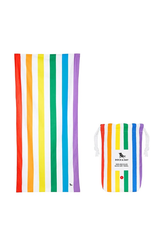 Dock & Bay prosop de plajă cu uscare rapidă Rainbow Skies 160 x 90 cm multicolor TOWLB.SUM.LG.RAINB.R