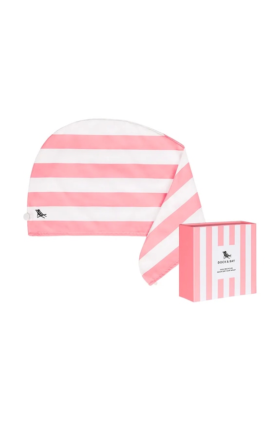 Vlasový turban Dock & Bay Malibu Pink M ružová HAIRW.CAB.LTPNK.NB