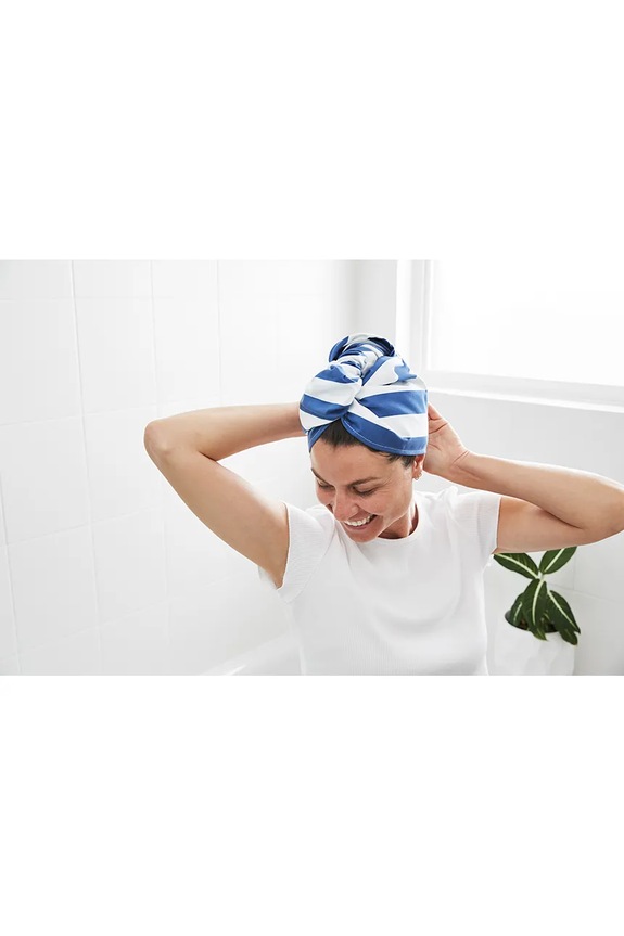 Dock & Bay turban do włosów 63x26 cm HAIRW.CAB.NAVY.NB