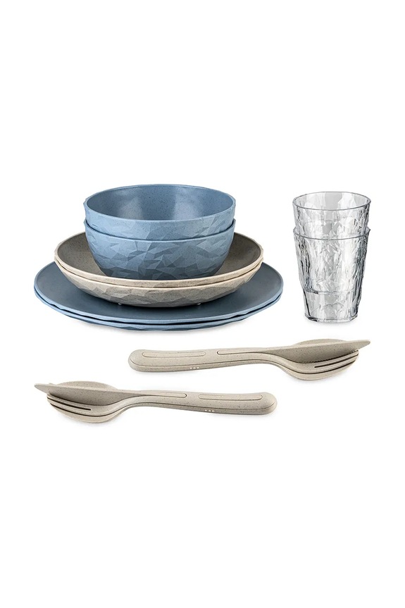 Επιτραπέζια σκεύη για 2 άτομα Koziol Club Set Skagen 10-pack πολύχρωμο 8626275