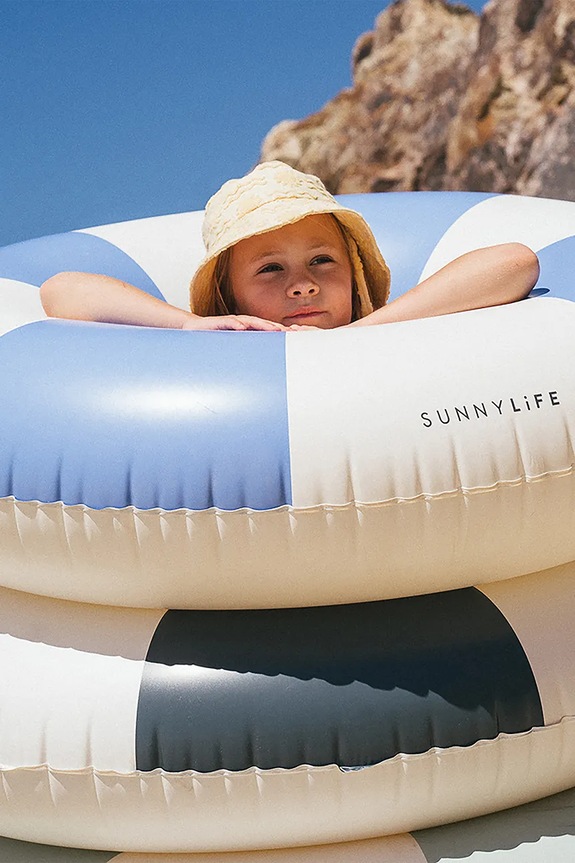 SunnyLife colac de înot Black Stripe S3EXLBLU