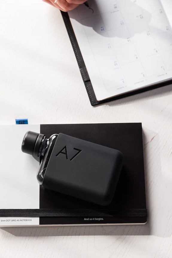 Memobottle sticlă de apă Original A7 180 ml M316 negru