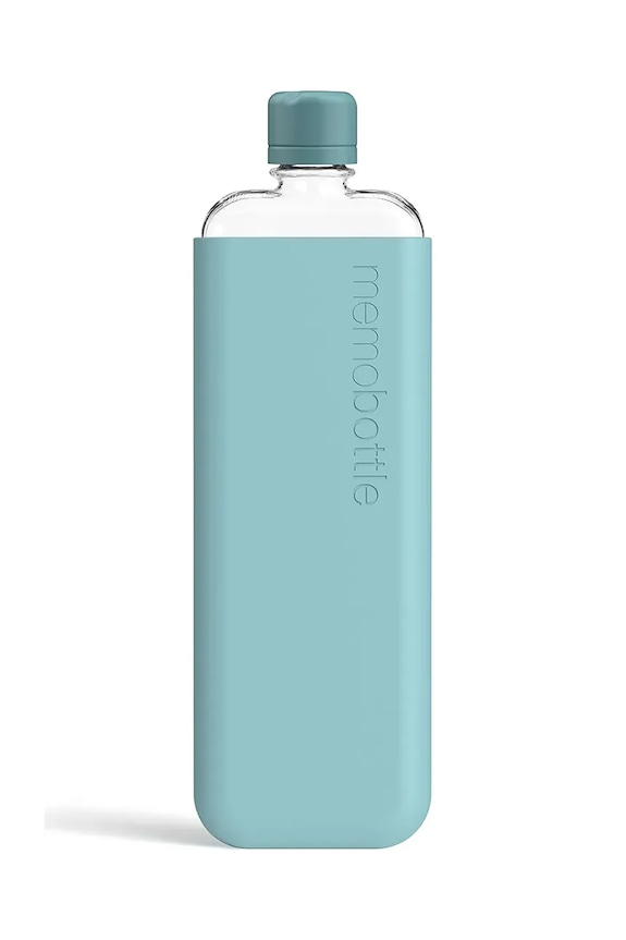 Memobottle sticlă de apă Original Slim 450 ml turcoaz M343