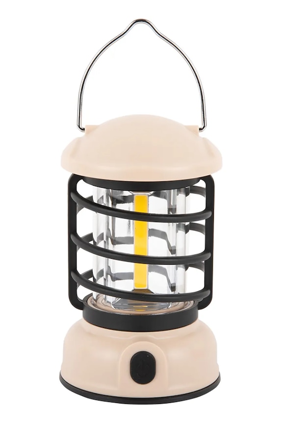 Led фонарик Leitmotiv Camping Lantern LED 15 cm бежевый LM2247WH