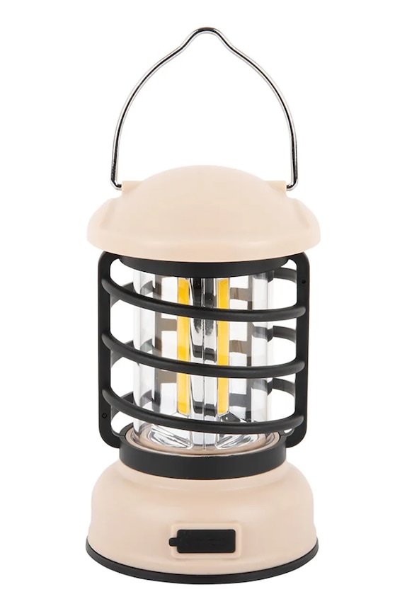 Led фонарик Leitmotiv Camping Lantern LED 15 cm LM2247WH бежевый AA00