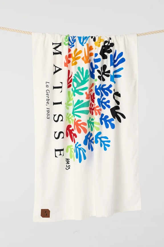 Βαμβακερή πετσέτα θαλάσσης Slowtide x Henri Matisse 100 x 150 cm STRP066 πολύχρωμο AA00