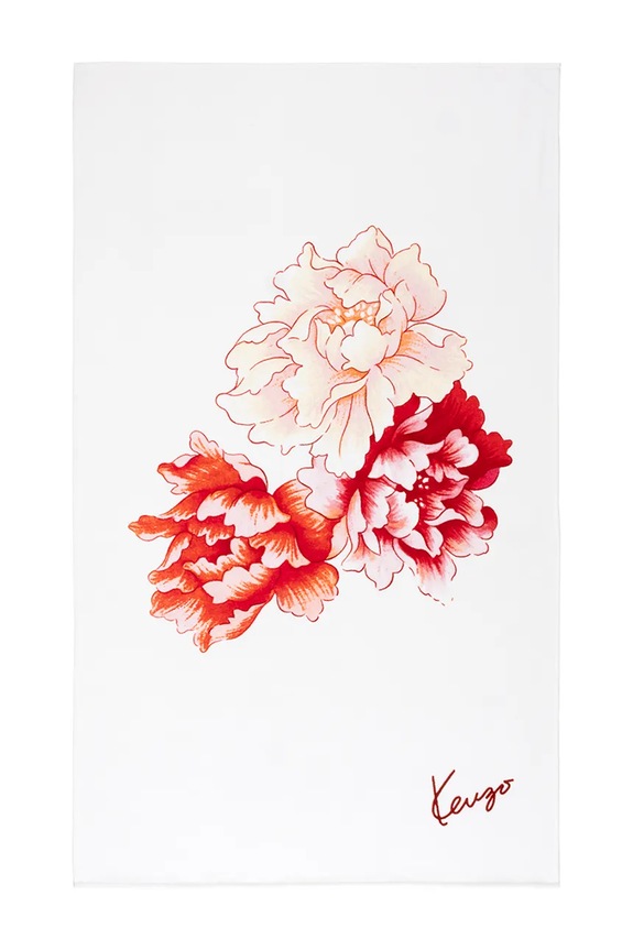 Kenzo prosop de plajă K PEONY 100 x 170 cm alb 1058117
