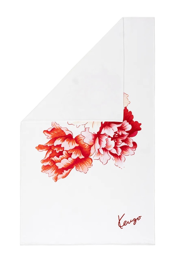 Kenzo prosop de plajă K PEONY 100 x 170 cm 1058117 alb AA00