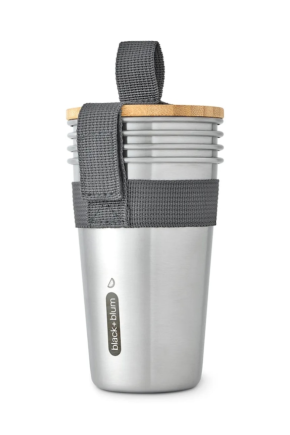 Black and Blum σετ κούπες για κάμπινγκ με λαβή 500 ml γκρί OL.CUP001