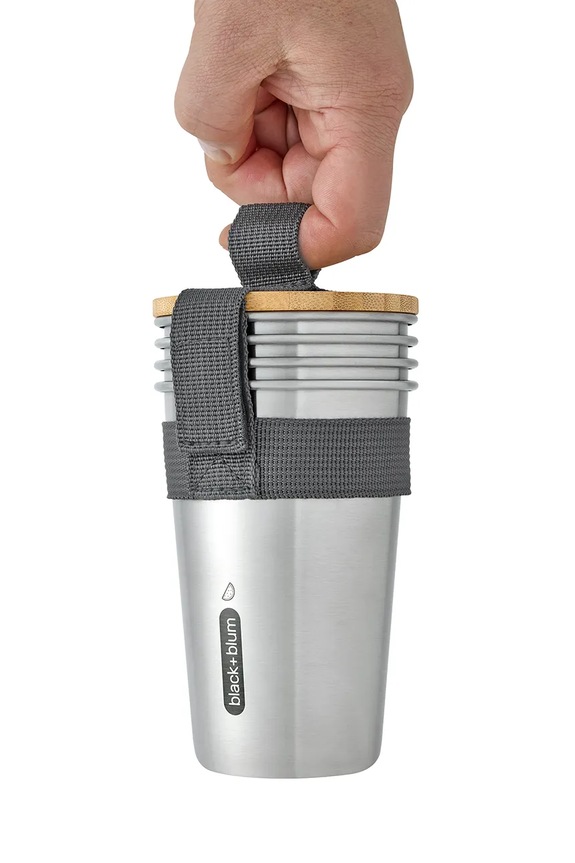 Black and Blum σετ κούπες για κάμπινγκ με λαβή 500 ml OL.CUP001 γκρί