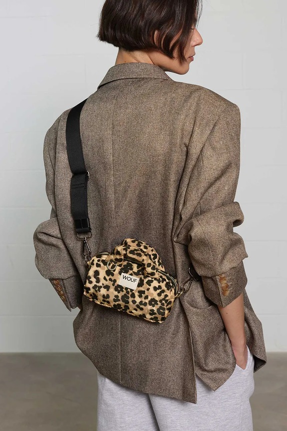Τσάντα WOUF Feline Mini Bag 19 x 11 x 6 cm BM250020 μπεζ