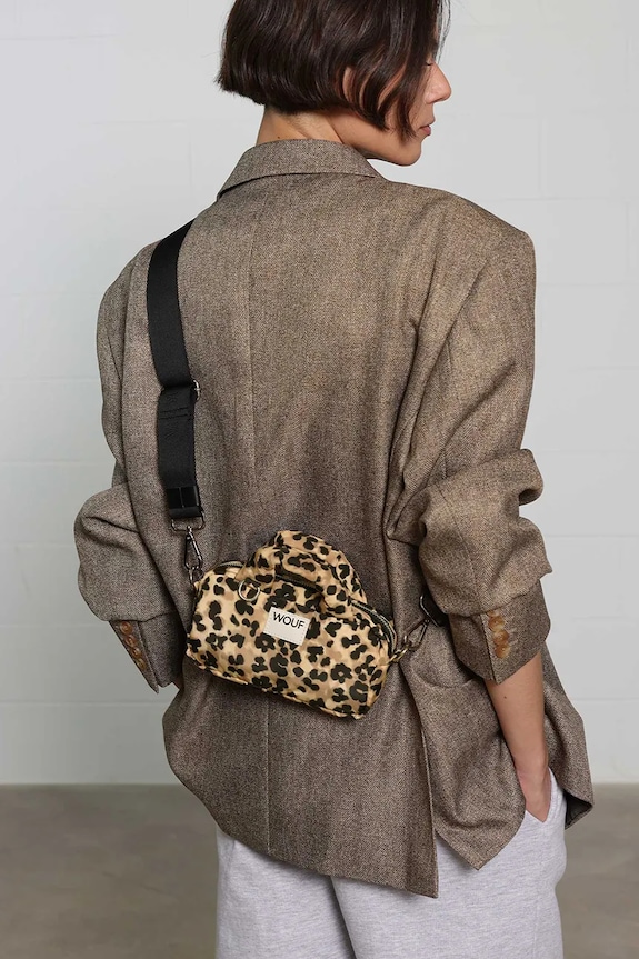 Τσάντα WOUF Feline Mini Bag 19 x 11 x 6 cm BM250020 μπεζ