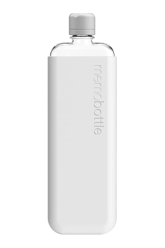 Memobottle sticlă de apă Original Slim 450 ml gri M407