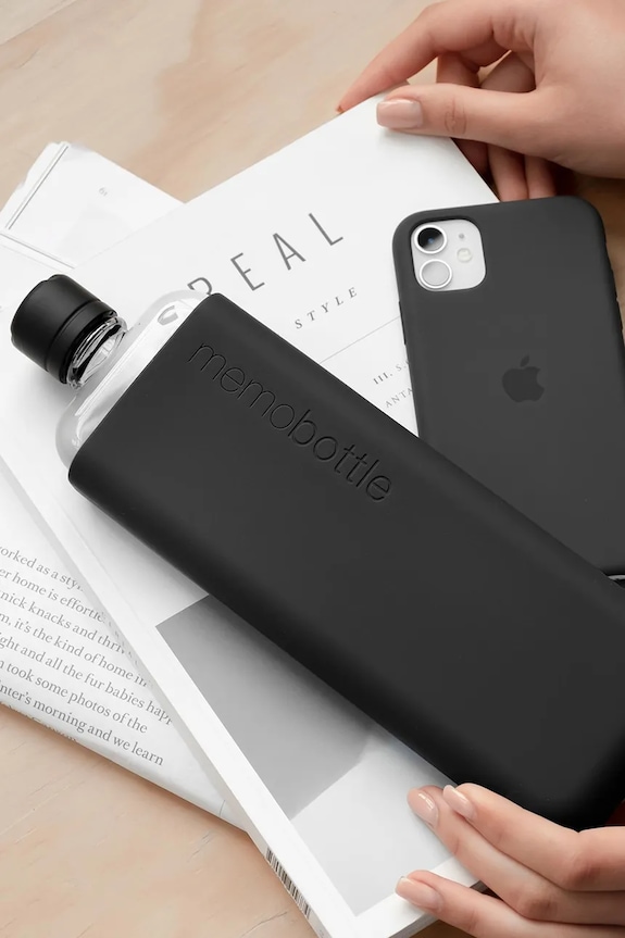 Memobottle husă pentru sticlă Original Slim 450 ml M112 negru