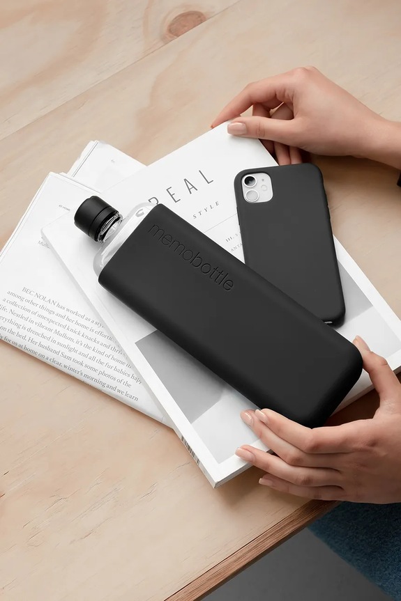 Memobottle zakrętka do butelki Matte Black Lid 2,8 cm M015.