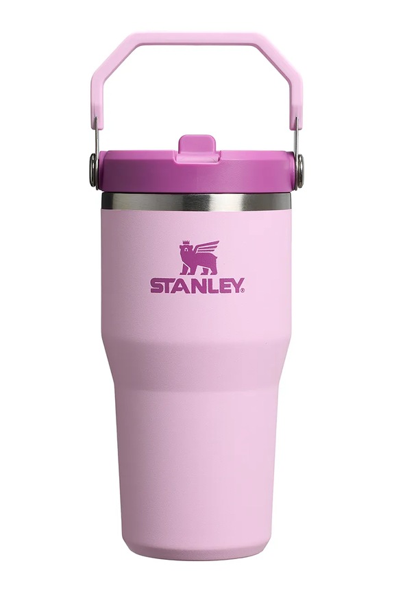 Termo lonček Stanley The IceFlow™ Flip Straw 2.0 Tumbler 0,6 l roza 10.12044.052