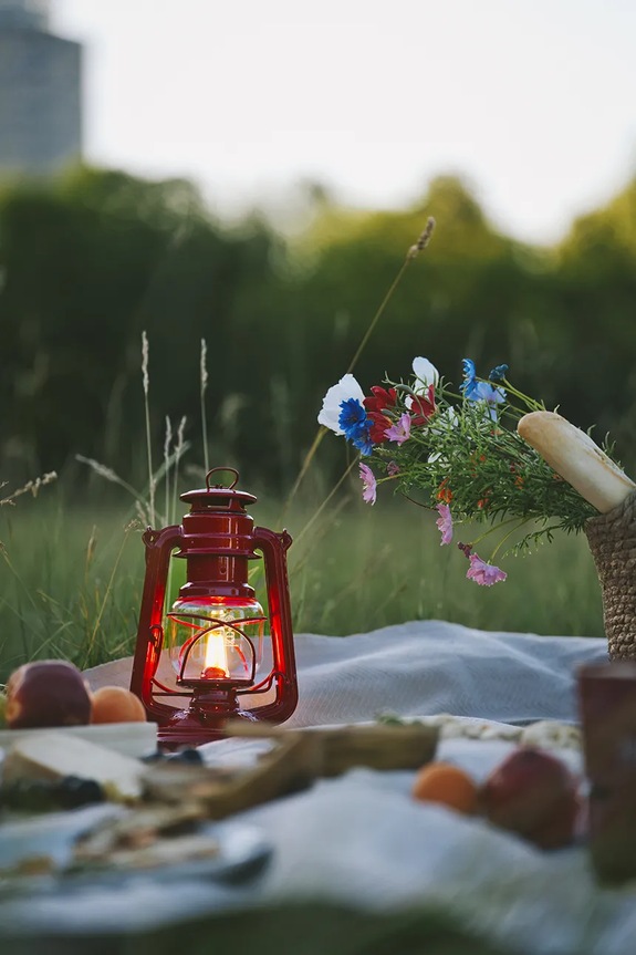 Гасова лампа Feuerhand Hurricane Lantern 276 25,5 x 15,5 cm червоний 276.ROT