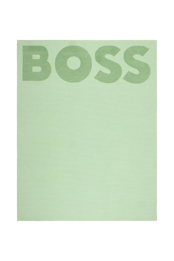 BOSS pamut strandtörölköző JOA Palm 140 x 180 cm zöld 1068954