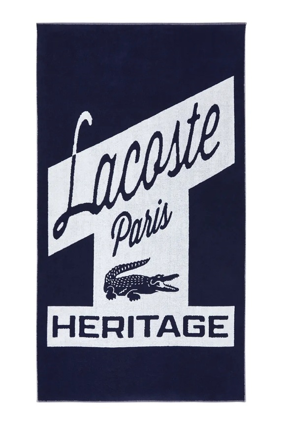 Lacoste pamut strandtörölköző LRETRO Marine 90 x 160 cm sötétkék 1062062