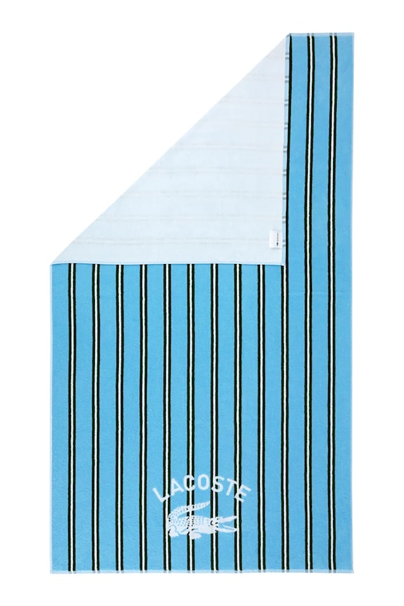 Lacoste pamut strandtörölköző LSUNSTRI Baltic 90 x 160 cm 1067101 kék AA00