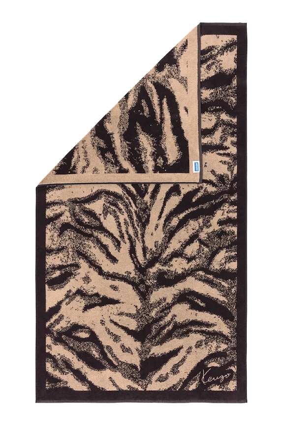 Kenzo pamut strandtörölköző KFAUVE Naturel 90 x 160 cm 1062869 barna AA00