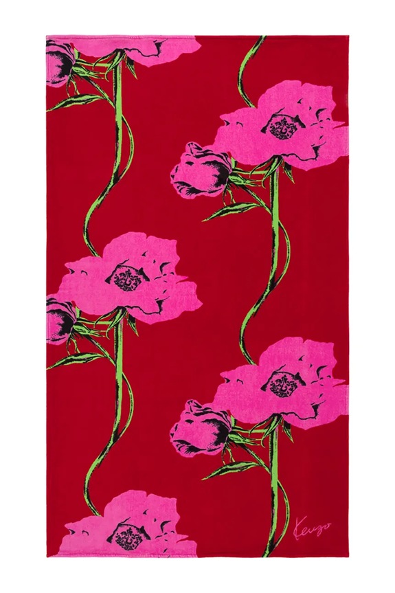 Kenzo pamut strandtörölköző KPOP Rouge 100 x 170 cm piros 1068012