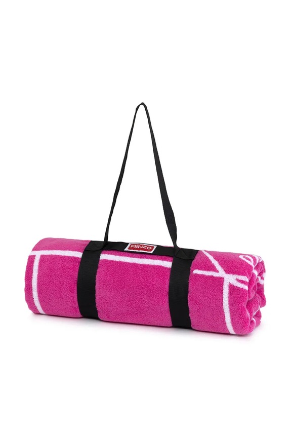 Lifestyle Kenzo pamut strandtörölköző KTATAMI Fuchsia 90 x 170 cm 1062621 rózsaszín