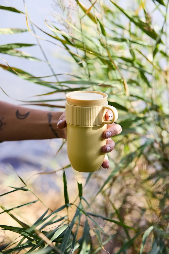 Sagaform kubek termiczny ze stali malowanej proszkowo 280 ml 5018699 żółty AA00