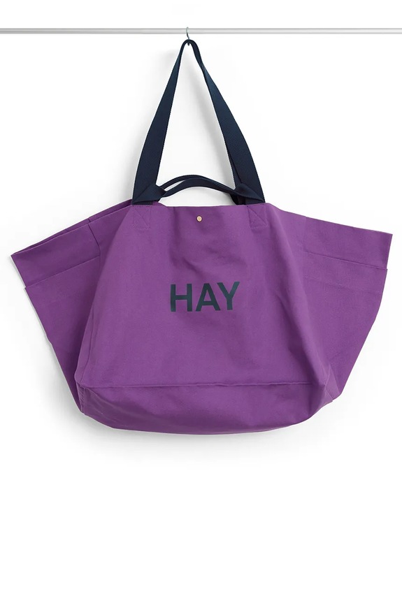HAY τσάντα από υφασμάτινο υλικό 38 x 53 x 37 cm μωβ AE374.A603.AC29