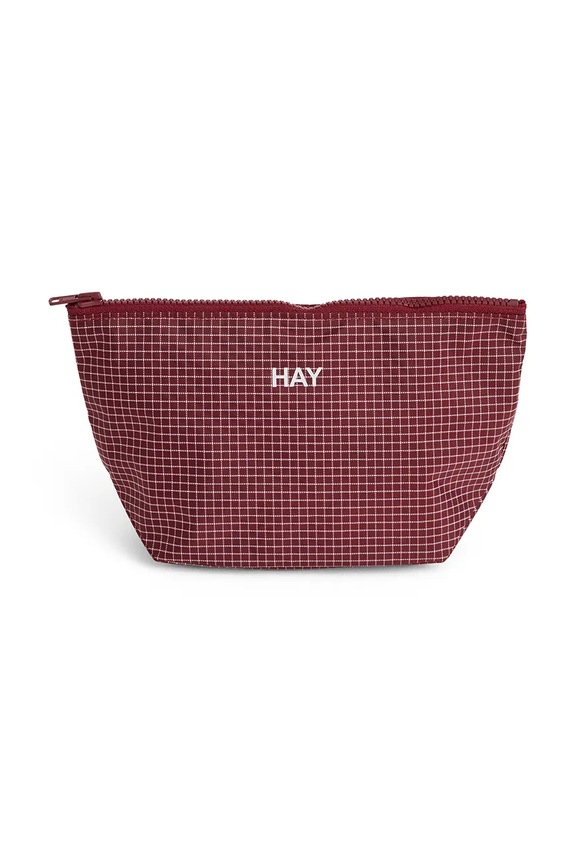 HAY borsa cosmetica in materiale tessile 12 x 20,5 x 7 cm granata AF782.A601.AF61