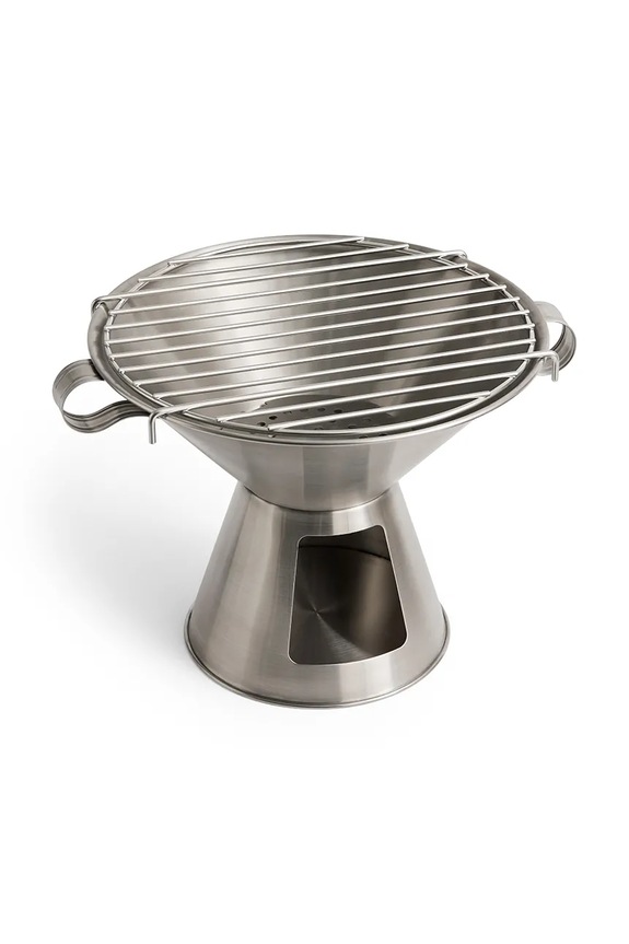 HAY grill przenośny ze stali nierdzewnej 25,5 x 34 x 40 cm szary AE950.A962