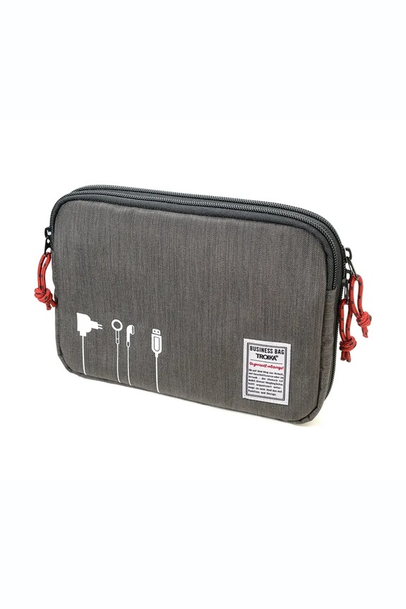 Troika organizer biurowy podróżny z materiału tekstylnego 23,5 x 17 x 3,5 cm szary TRBBG64.GY