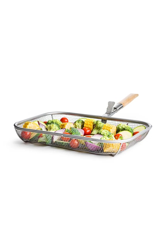 Sagaform coș pentru grill din oțel 38 x 35 x 7,5 cm gri 5017804