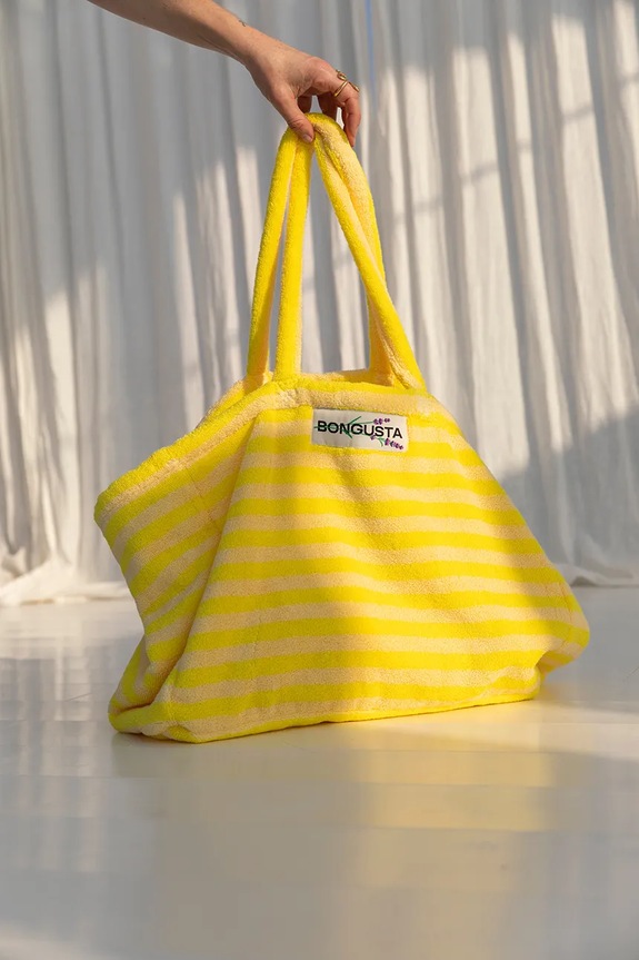 Bongusta geantă din bumbac 46 x 23 x 33 cm BON27.5715648001313 galben AA00