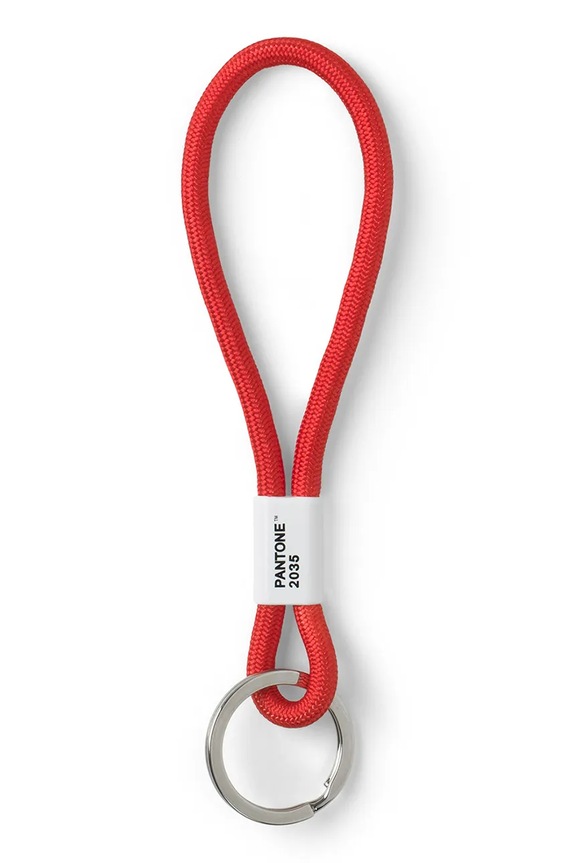 Pantone Brelok z materiału tekstylnego 19 x 3,3 cm czerwony 101302035