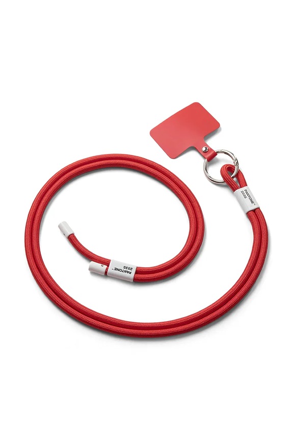 Pantone pasek do telefonu z materiału tekstylnego 48 x 3,3 cm czerwony 101332035