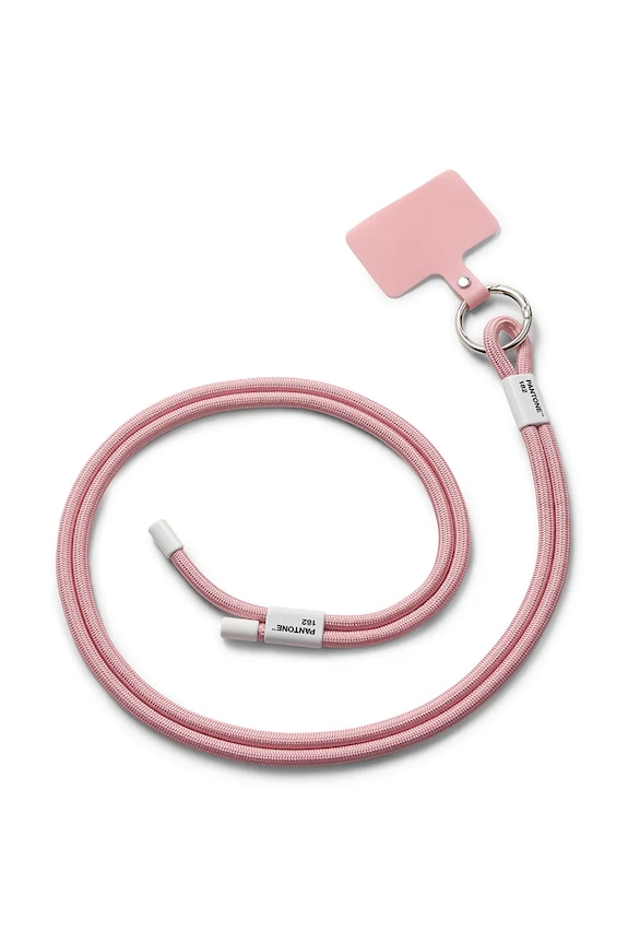 Pantone pasek do telefonu z materiału tekstylnego 48 x 3,3 cm różowy 101330182